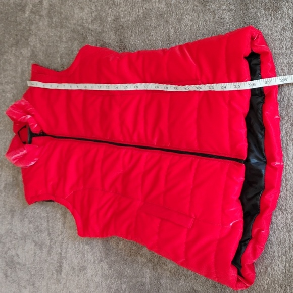 Dolcezza Red Puffer Vest Glossy Shine - Picture 4 of 9